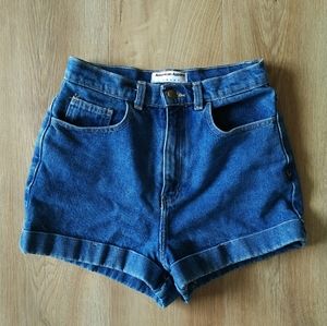 American Apparel High Waisted Denim Shorts